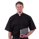 Black Omega- Pure Cotton- Tab Shirt